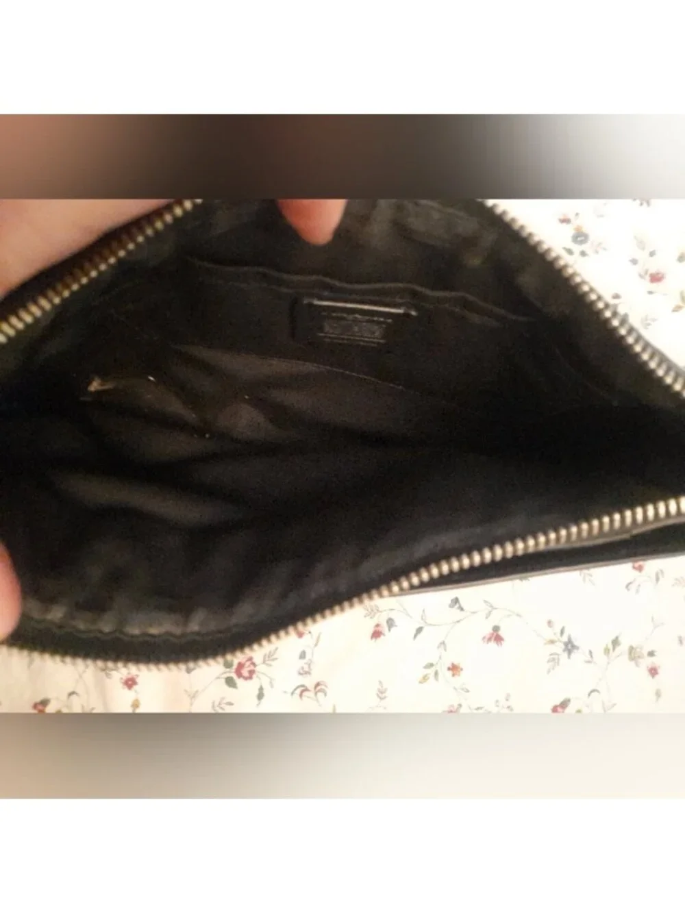 *Read Description* Coach Signature POP Leather Canvas Clutch Bag